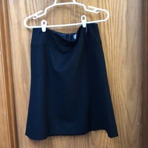 Black wool skirt
